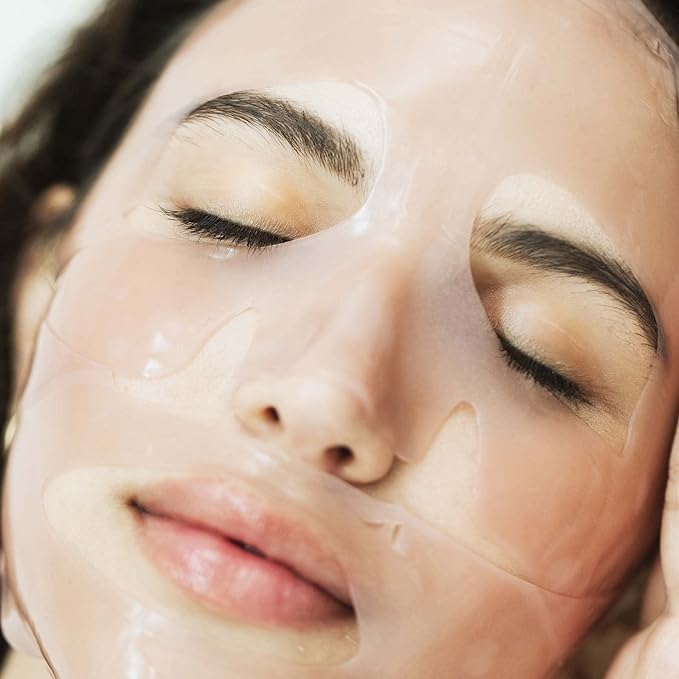 Karuna Skin - COLLAGEN Face Mask Sheets, Hydrogel 2-Piece Facial Mask, Age-Defying, Hydrating
