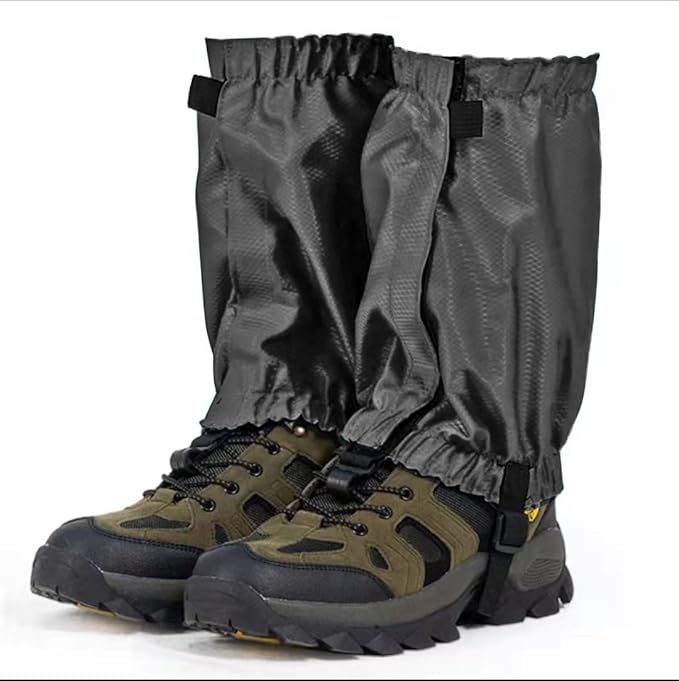 Leg Gaiters, Waterproof,Lightweight and Adjustable, Snow Boot Gaiters, for Men and Women Hiking