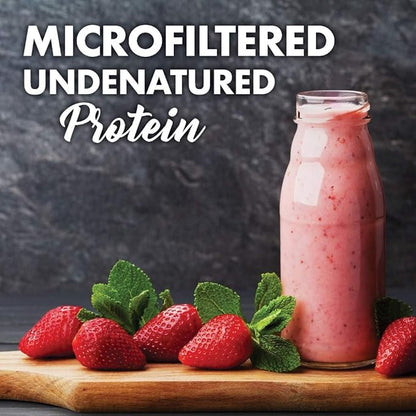 BlueBonnet Nutrition Whey Protein Isolate Powder From Grass Fed Cows, 26g of Protein, No Sugar