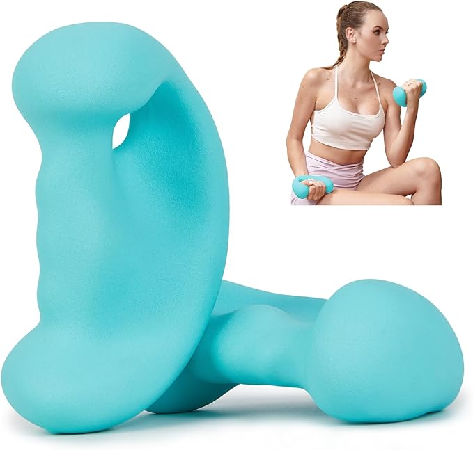 Ergonomic Dumbbells Weights Set-Hand Weights for Women at Home, Ear Dumbbells Weights for Pilates