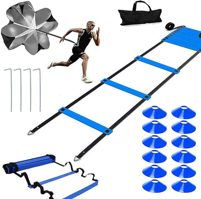 20ft Sports Agility Ladder, Agility Training Equipment for Football, Exercise, Tennis, Legs Workout