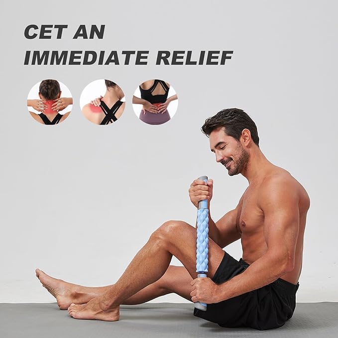 Muscle Roller,EVA Material, Massage Roller Stick for Athletes and Office Workers, Relieves Muscle