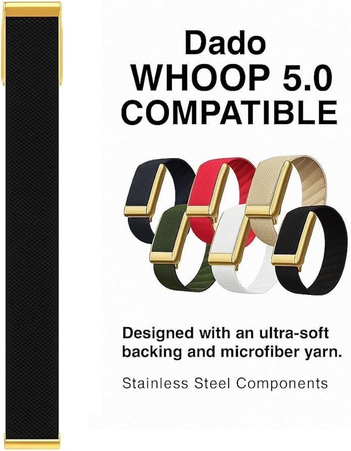 Ultra-soft Nylon Sport Band Compatible with WHOOP 5.0, One, Peak, and Life | Breathable, Durable &