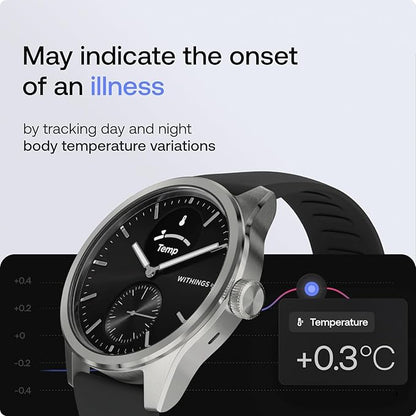 Withings ScanWatch 2 - Hybrid Smart Watch, Heart Rate Monitoring, Fitness Tracker, Cycle Tracker