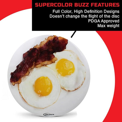 Discraft ESP Buzzz Supercolor Midrange Disc Golf Disc - Custom Design Discraft Discs - Straight