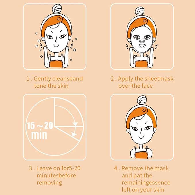 18 Pack Collagen Face Masks Skincare Bulk,Hydrating Spa Face Mask Beauty for Sensitive Skin,Sheet