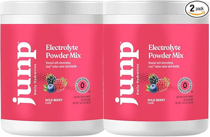 JUNP Electrolytes Powder No Sugar No Carbs – Wild Berry Fruit Flavor Drink Mix - Potassium & Salt