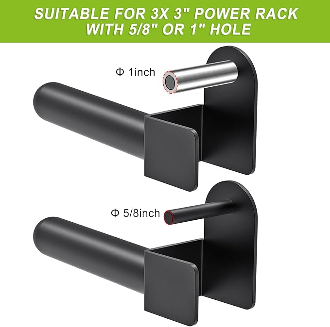 Kipika Weight Plate Holder for 2x2 and 3x3 Power Rack - Attachment for Storage - Fits Standard