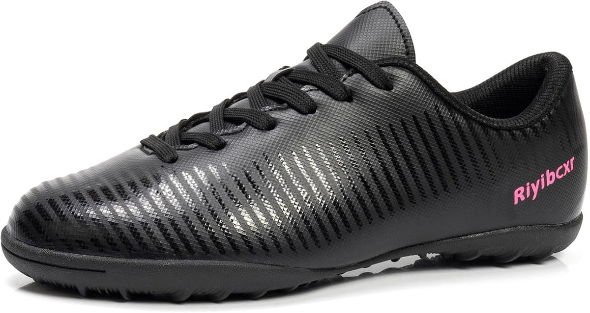 Women Soccer Cleats Lace-Up Turf Football Shoes Indoor Outdoor Low-Top Fustal Soccer Training