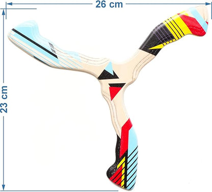 Wooden Boomerang Hurricane v2 | Handcrafted Returning Boomerang | Easy-to-Throw Design for