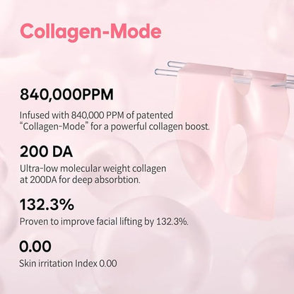 Overnight Collagen Lifting Gel Mask 5 pcs, Korean Face Lifting Deep Hydrogel Mask for Glass Skin