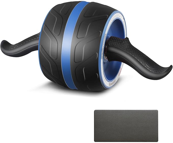 AB Wheel Roller with Resistance Spring, Automatic Rebound Exercise Abdominal Ultra-Wide Wheels