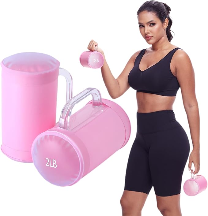 Water Dumbbells, Water Filled Training Dumbbells, Travel Weights Set, Adjustable Weights to 4-30
