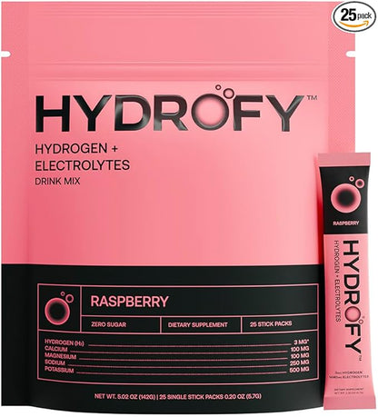 Hydrogen Water + Electrolytes Drink Mix | H2 Hydration Packets with Molecular Hydrogen, Sodium