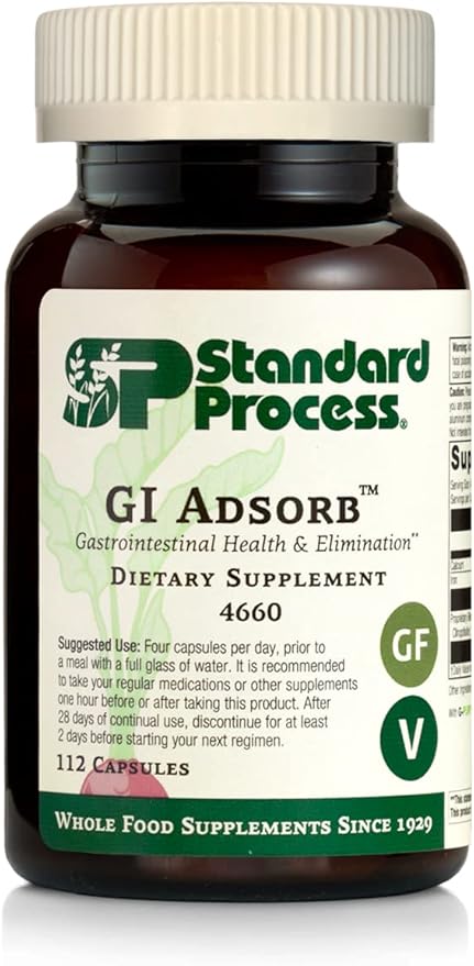 Standard Process GI Adsorb - Gastrointestinal Health & Elimination Dietary Supplement - Digestion