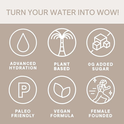 Cure Hydration | Plant-Based Electrolyte Drink Mix | No Added Sugar | FSA-HSA | Dehydration Relief