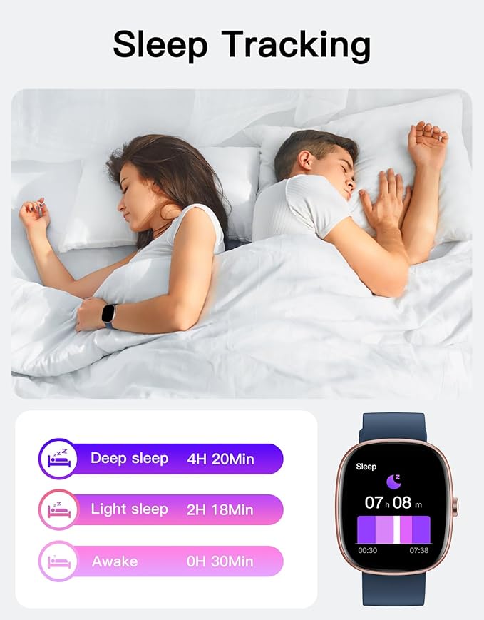 Fitness Tracker 2025 Ver. (Answer/Make Calls), 1.85" Smart Watch Fitness Watches for Women Men with