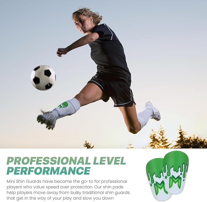 MiniGuards - Mini Shin Guards for Soccer Players - Tiny Shin Pads for Men, Women, Teens - Miniature