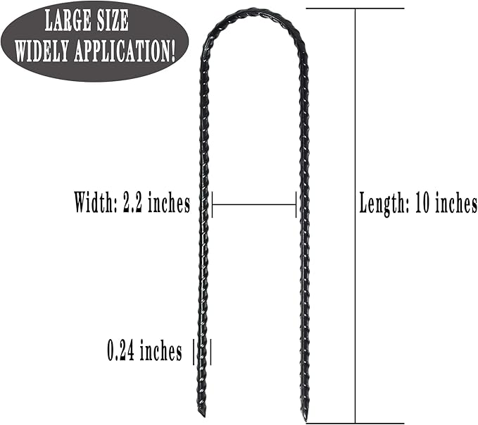 Nigh Coated Rebar Trampoline Wind Stakes Set of 12 Safety Ground Anchors Stakes Extra Heavy Duty