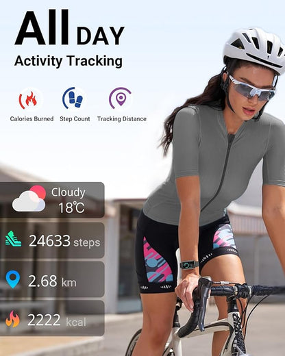 Health Fitness Tracker with 24/7 Heart Rate, Blood Oxygen, Blood Pressure, Sleep Tracker, 5ATM