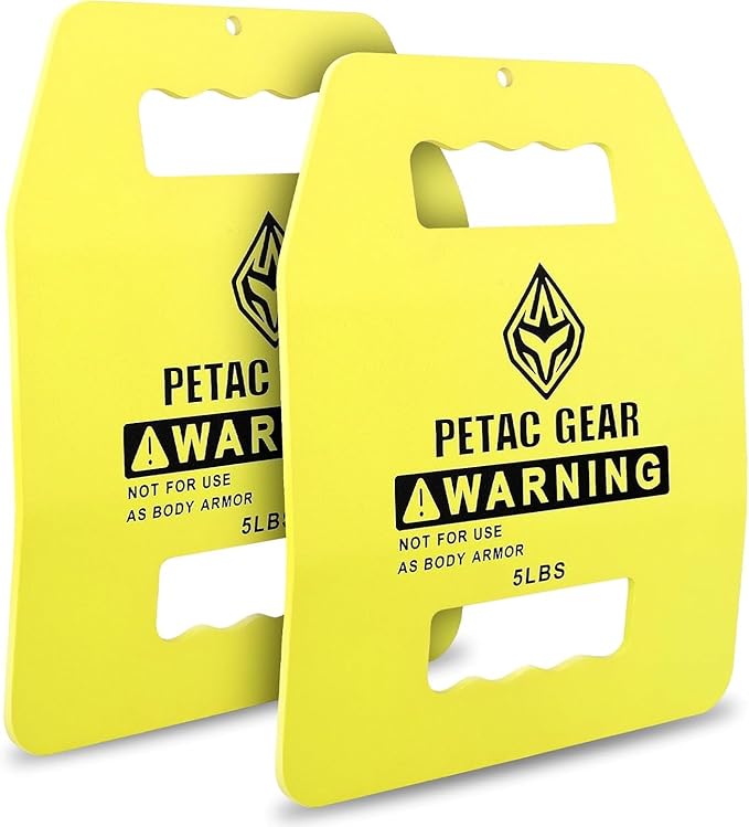 PETAC GEAR Tactical Weights Plates For Weighted Vest For Men Workout,5/10/15/20 LBS Weight Strength