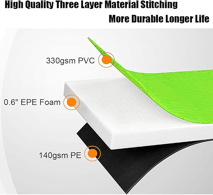 LANGXUN Universal Trampoline Repalcement Safety Pad, 8ft 10ft 12ft 14ft 15ft 16ft Waterproof