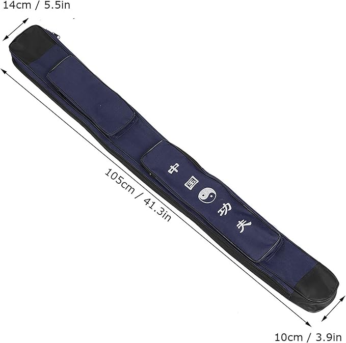 Taichi Sword Carrying Bag, Thick Canvas Single Layer Sword Bag Chinese Martial Arts Multifunction