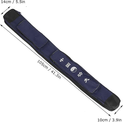Taichi Sword Carrying Bag, Thick Canvas Single Layer Sword Bag Chinese Martial Arts Multifunction