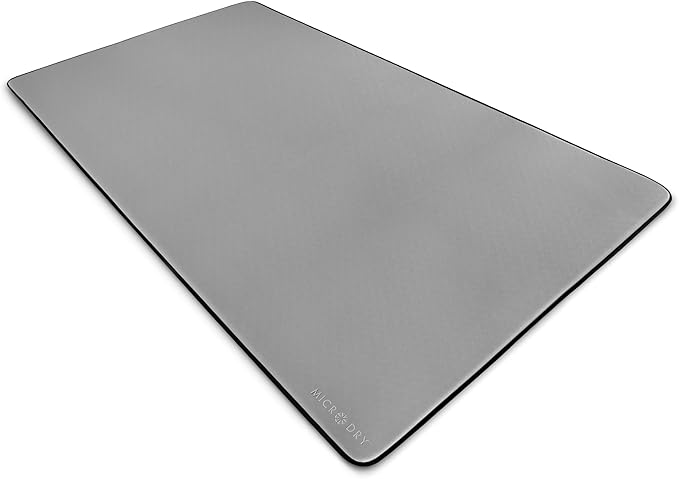 MICRODRY Deluxe Fitness Exercise Yoga Mat for Home & Gym, Extra Thick for High Impact Training