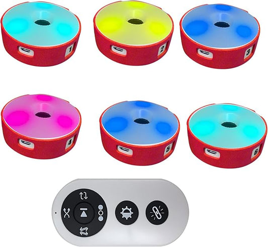 6Pcs/Pk Agile Reaction Training Lamp Set, Reaction Training Light Speed Agile Reaction Light