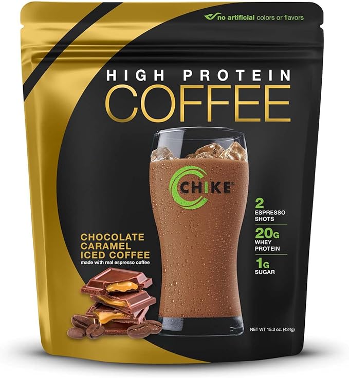 Chike Chocolate Caramel High Protein Iced Coffee, 20 G Protein, 2 Shots Espresso, 1 G Sugar, Keto
