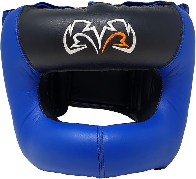 RIVAL Boxing RHGFS3 Face-Saver Sparring Headgear - Wide Eye Opening, Premium Leather, and