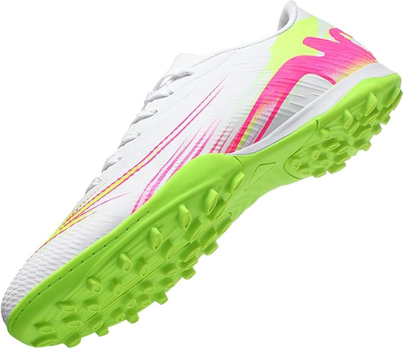 Men's High Top Soccer Shoes FG Long Spikes Adult Football Shoes Lightweight Professional Athletic