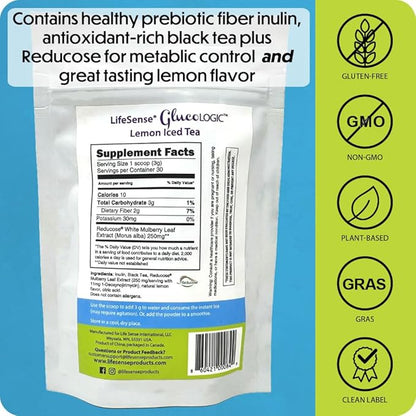 LifeSense GlucoLogic Clinically Proven Functional Tea, Next-Generation Smart Carb Blocker to help