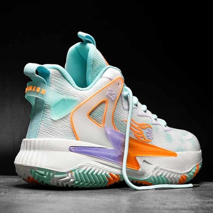 Basketball Shoes for Womens and Mens, Breathable Non Slip Outdoor Casual Unisex-Adult Fashion