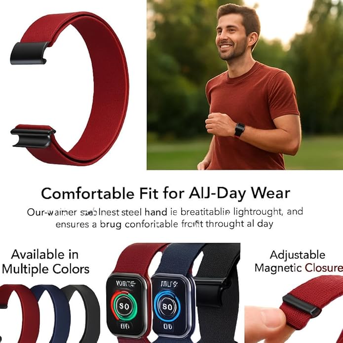 EDUFRO HANDMADE PLUSH GIFTS & HEARTFELT MESSAGES Comfortable Nylon Replacement Strap for Fitness