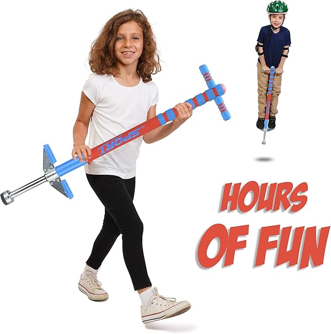 New Bounce Pogo Stick for Kids - Pogo Sticks, 40 to 80 Lbs - Sport Edition, Quality, Easy Grip
