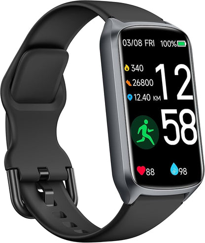 Health Fitness Tracker with 24/7 Heart Rate, Blood Oxygen, Blood Pressure, Sleep Tracker, 5ATM