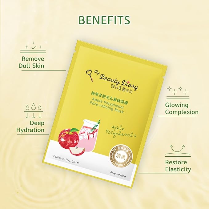 My Beauty Diary Apple Polyphenol Pore-refining Mask, Clarifying and Moisturizing Facial Mask