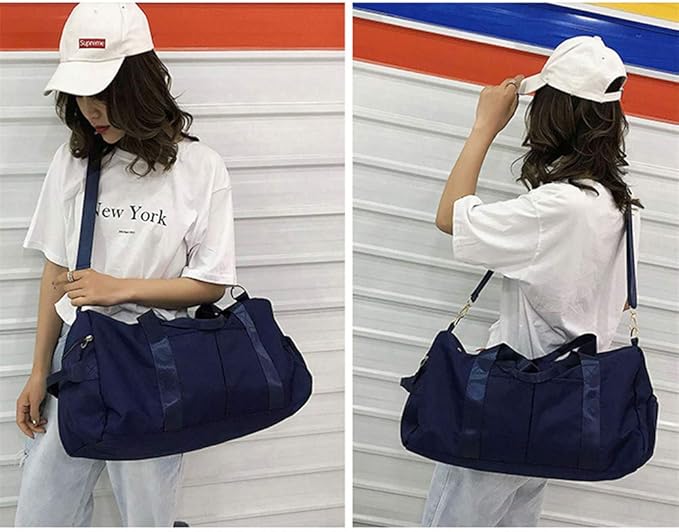 KARRESLY Sports Gym Bag for Women or Men Travel Duffel Bag with Wet Pocket and Shoes Compartment