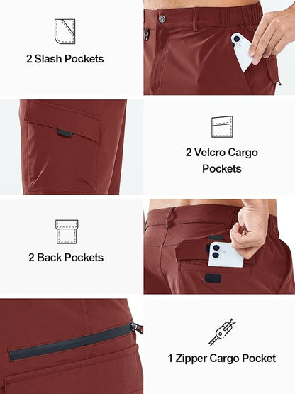 NORTHYARD Men's Cargo Hiking Shorts 9" Lightweight Outdoor Tactical Work Camping Sport Golf Casual