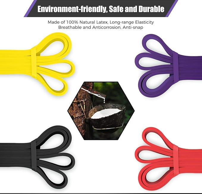 VEICK Resistance Bands for Working Out, Exercise Bands, Workout Bands, Pull Up Assistance Bands