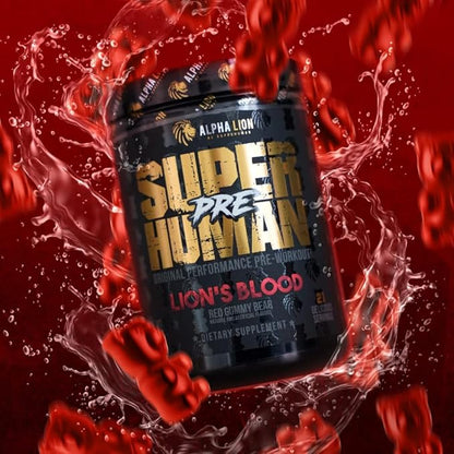 ALPHA LION Pre Workout Powder, Beta Alanine, L-Taurine & Tri-Source Caffeine for Sustained Energy &