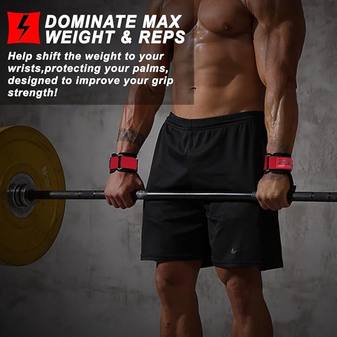 Wrist Straps for Weightlifting for Maximum Grip Support - Lifting Deadlift Strap & Weight Lifting