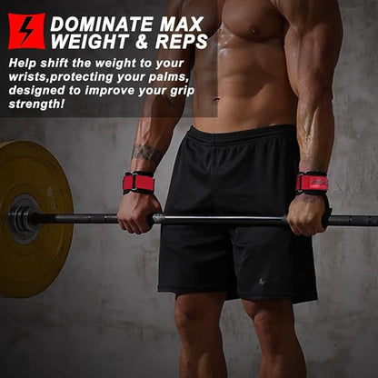 Wrist Straps for Weightlifting for Maximum Grip Support - Lifting Deadlift Strap & Weight Lifting