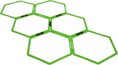 Yes4All Hex Agility Rings/Speed Rings with Carrying Bag – Hexagon Rings, Agility Hurdles for