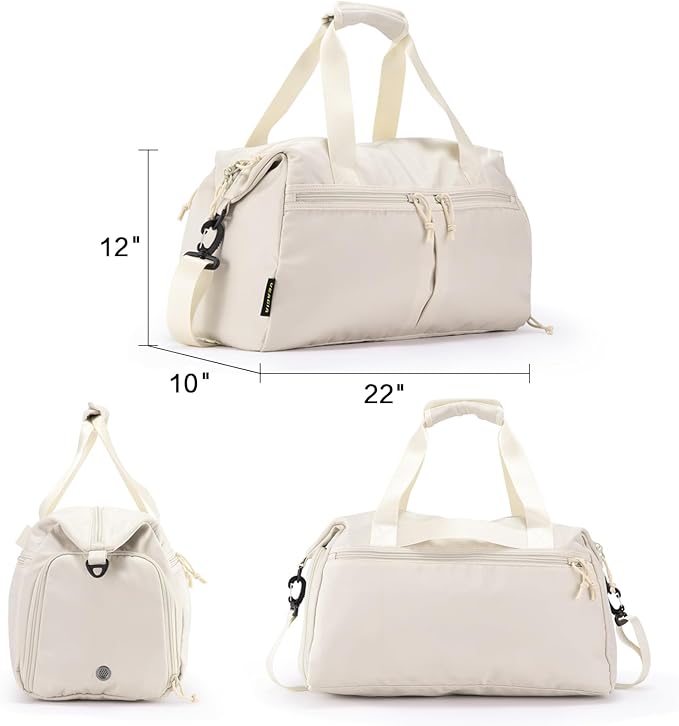 Weekender Duffel Bag with Shoe Compartment And Wet Pocket-Luggage Everyday Overnight Bag for Men