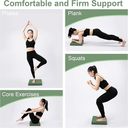 StrongTek Professional Foam Exercise Balance Pad - 15.8" x 13" x 2", High-Density TPE Foam Knee