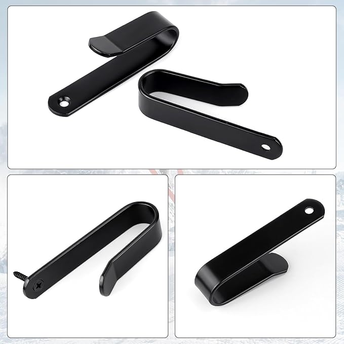 Snowboard Wall Mount Clips, Horizontal Snowboard Rack Display Stand, Snowboard Wall Mount Clips for