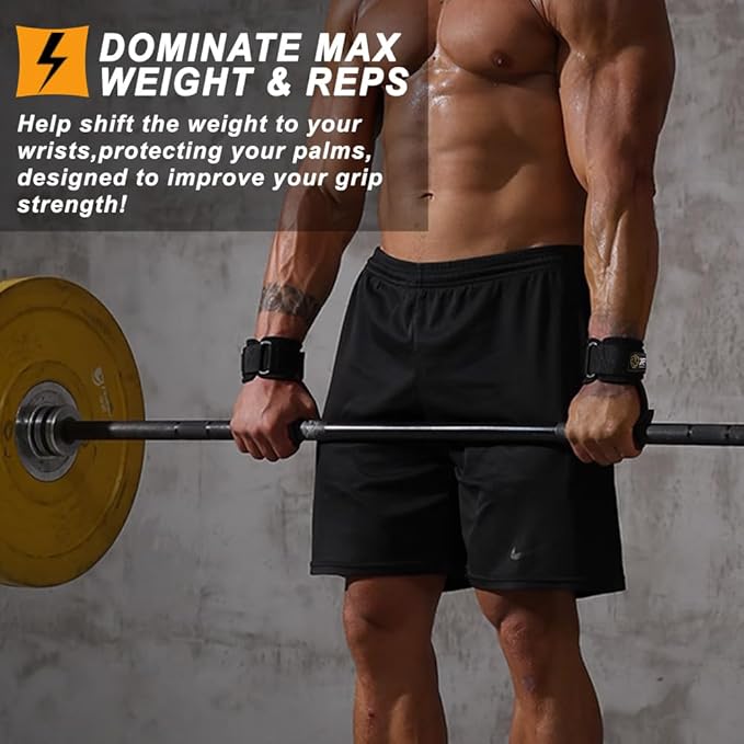 Wrist Straps for Weightlifting for Maximum Grip Support - Lifting Deadlift Strap & Weight Lifting